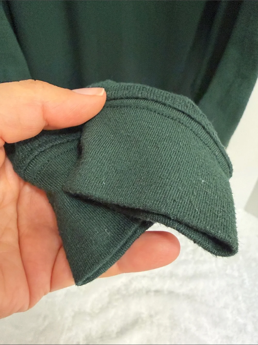 Alo Soho Oversized Crewneck Sweatshirt in Deep Forest Green Size Small
